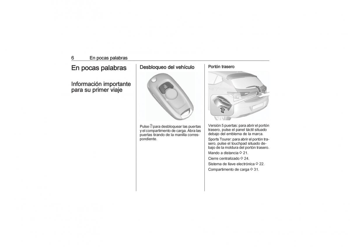 Opel Astra K V 5 manual del propietario / page 8