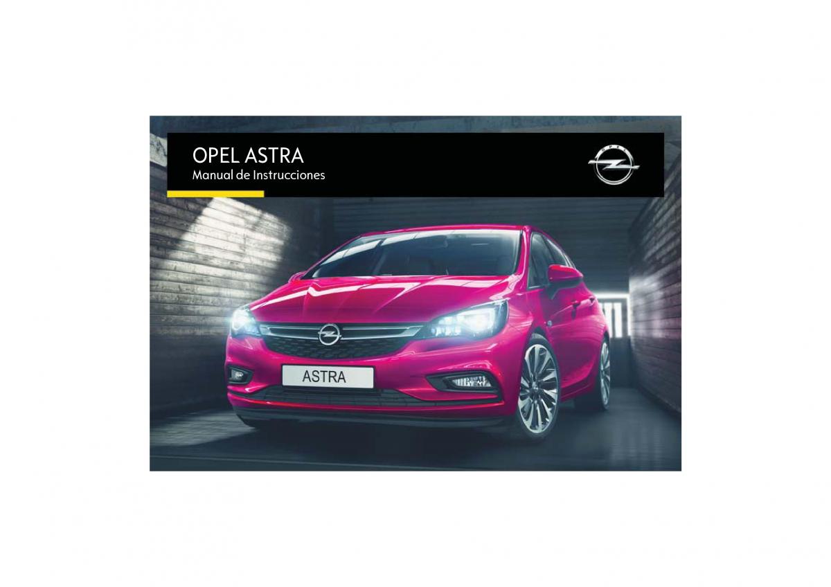 Opel Astra K V 5 manual del propietario / page 1