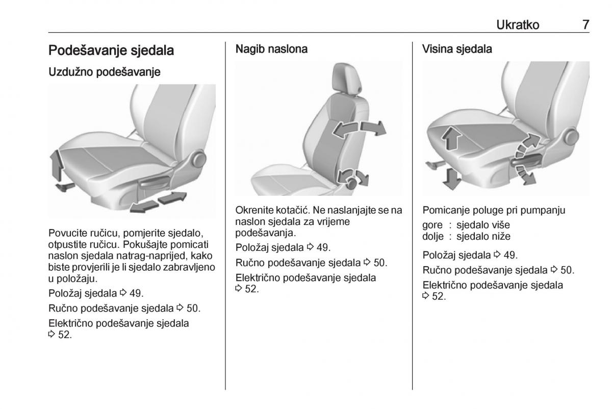 Opel Astra K V 5 vlasnicko uputstvo / page 9