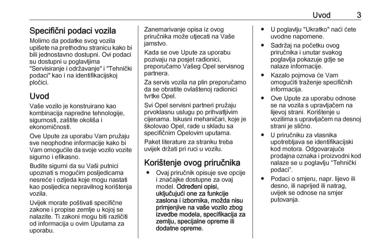 Opel Astra K V 5 vlasnicko uputstvo / page 5