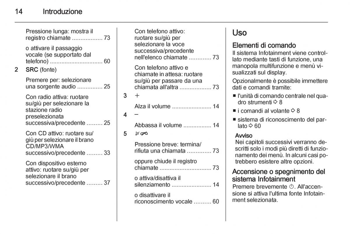 Opel Astra K V 5 manuale del proprietario / page 14