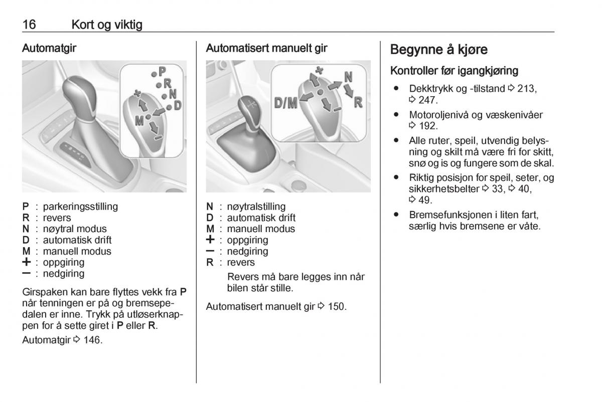 Opel Astra K V 5 bruksanvisningen / page 18