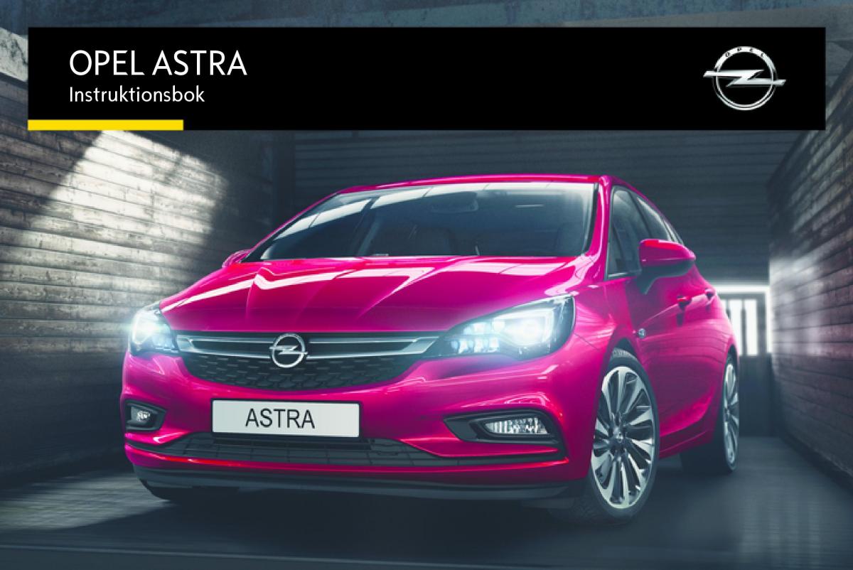 Opel Astra K V 5 instruktionsbok / page 1