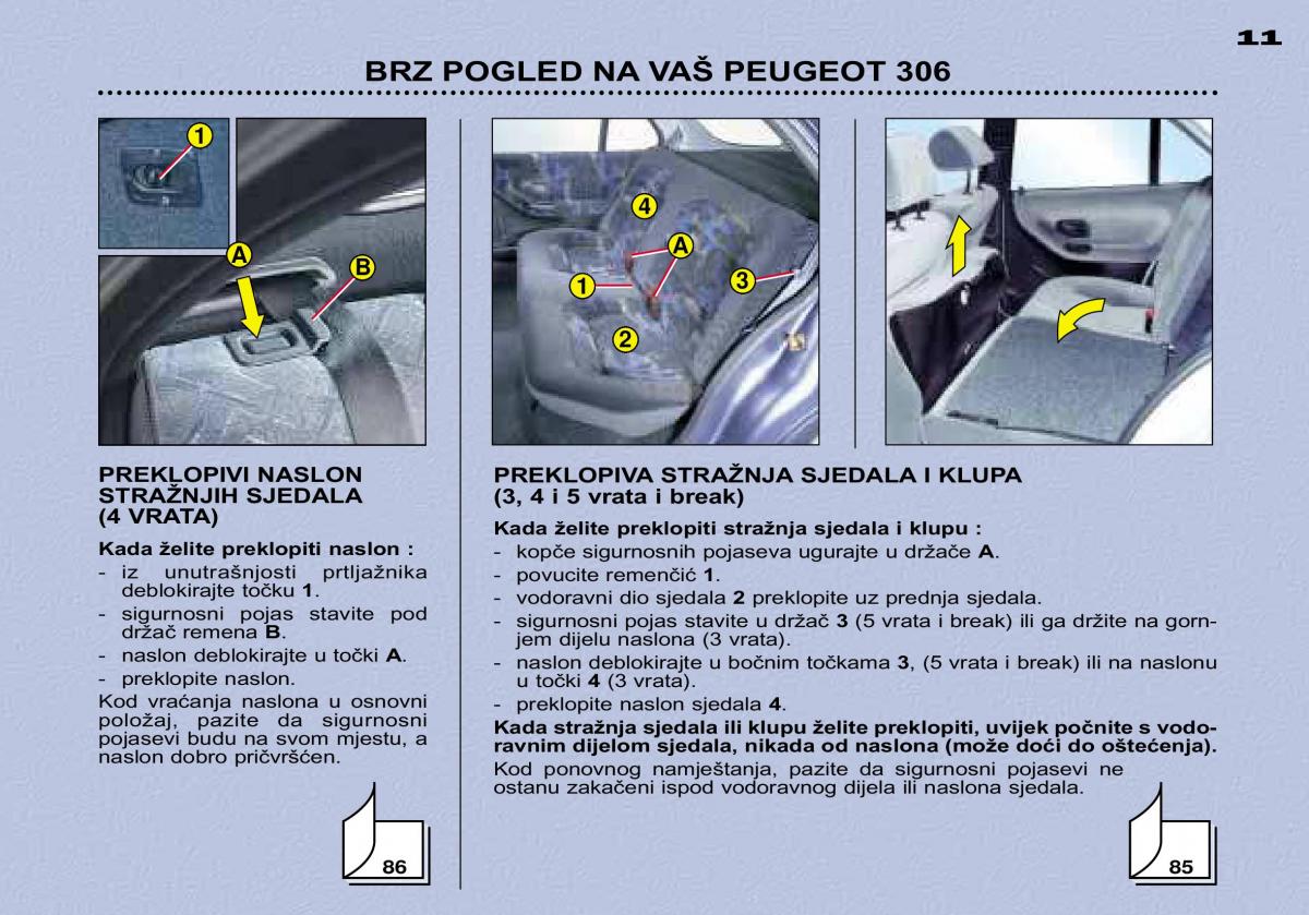 Peugeot 306 Break PH3 vlasnicko uputstvo / page 8