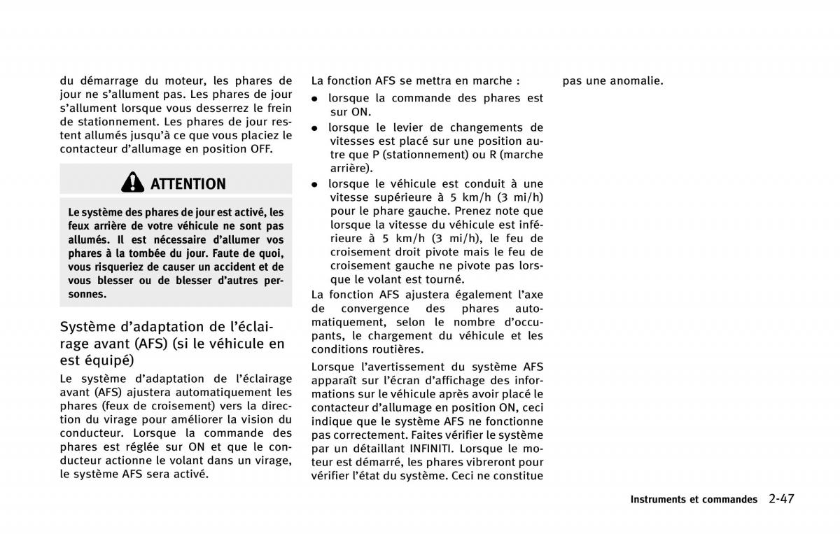 Infiniti Q50 manuel du proprietaire / page 140