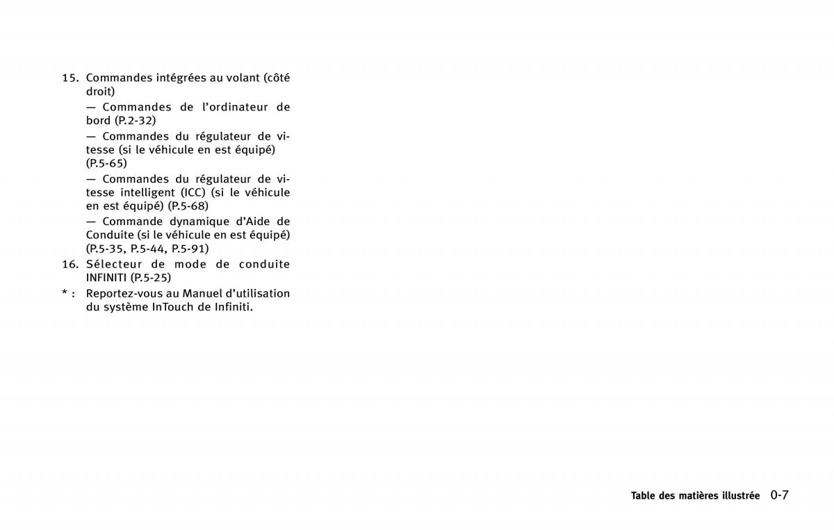 manual  Infiniti Q50 manuel du proprietaire / page 16