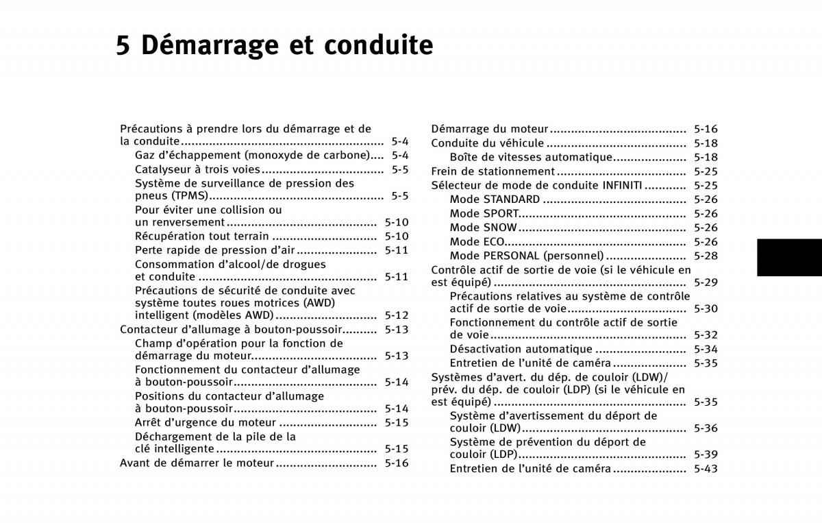 Infiniti Q50 manuel du proprietaire / page 206