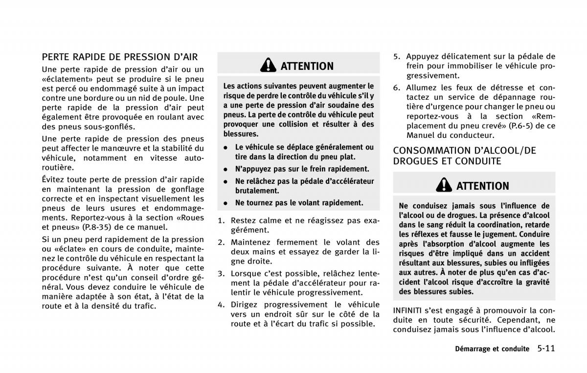 Infiniti Q50 manuel du proprietaire / page 216