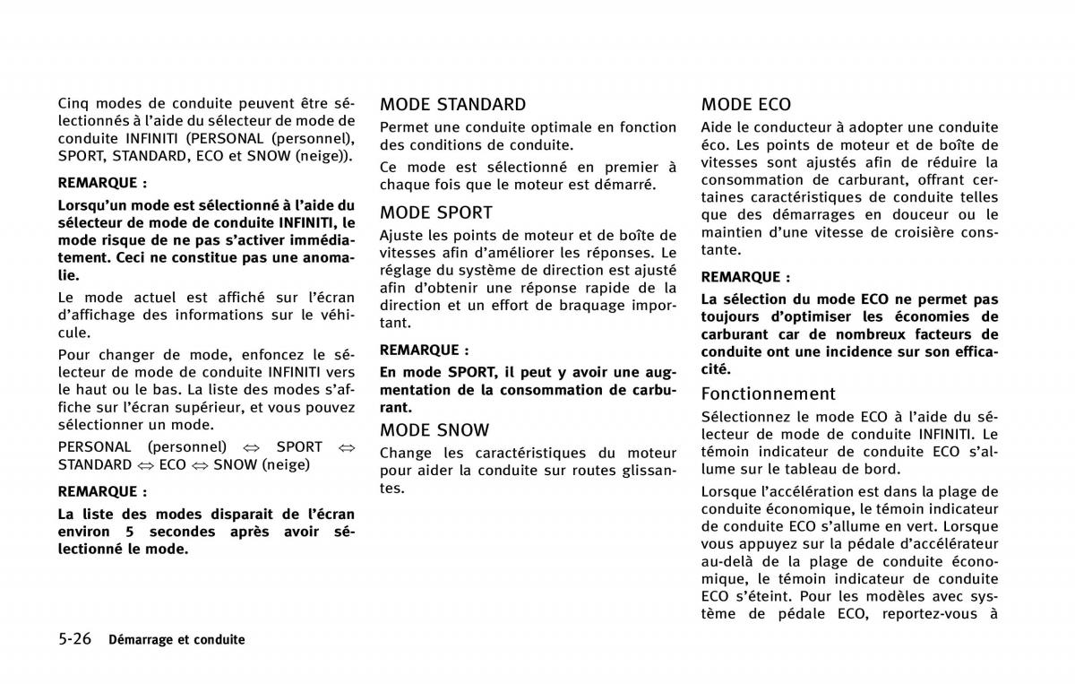 Infiniti Q50 manuel du proprietaire / page 231