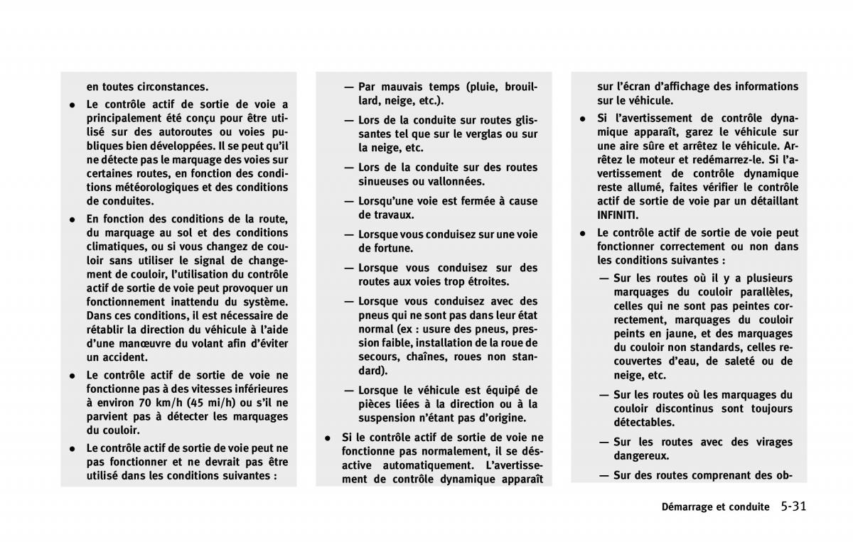Infiniti Q50 manuel du proprietaire / page 236