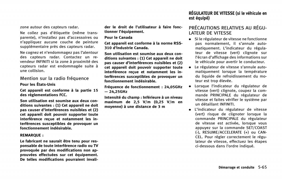 Infiniti Q50 manuel du proprietaire / page 270