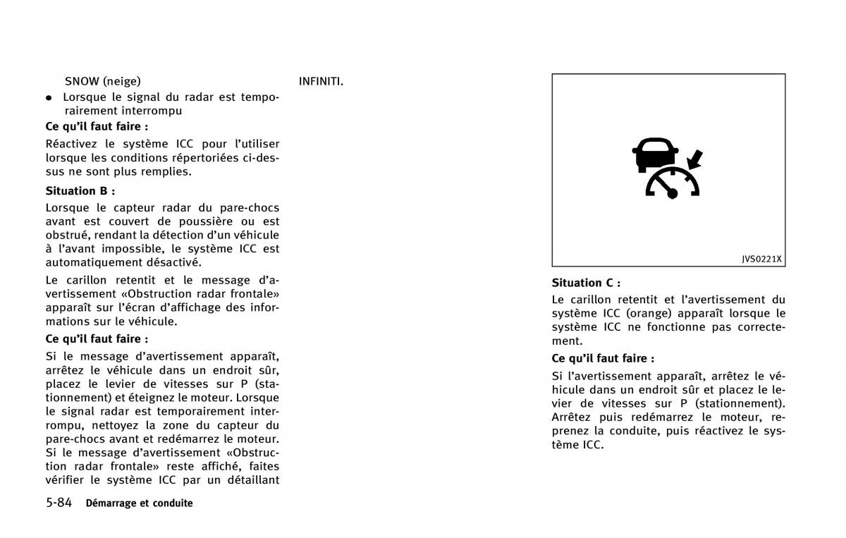 Infiniti Q50 manuel du proprietaire / page 289
