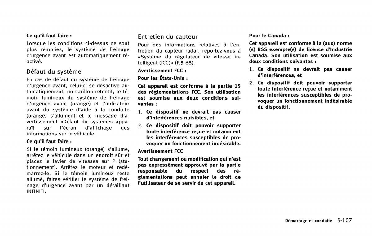 Infiniti Q50 manuel du proprietaire / page 312