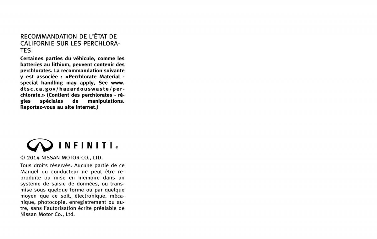 manual  Infiniti Q50 manuel du proprietaire / page 5