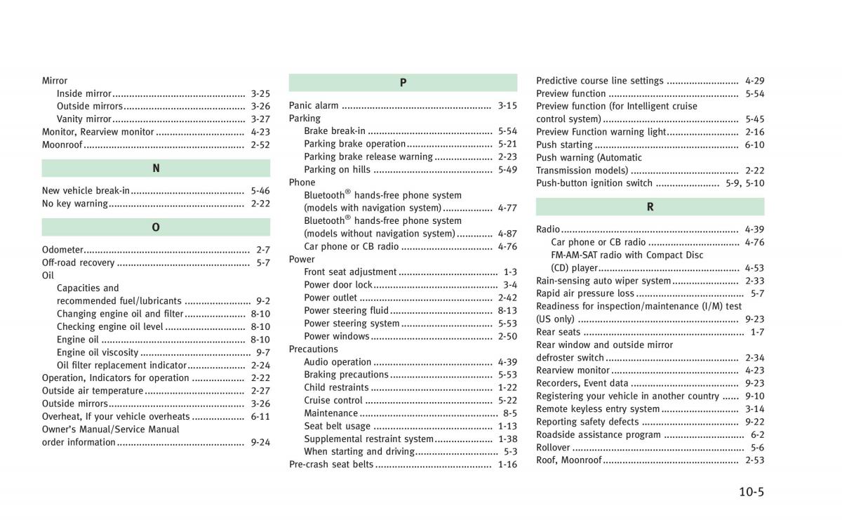 manual  Infiniti Q60 Coupe owners manual / page 452