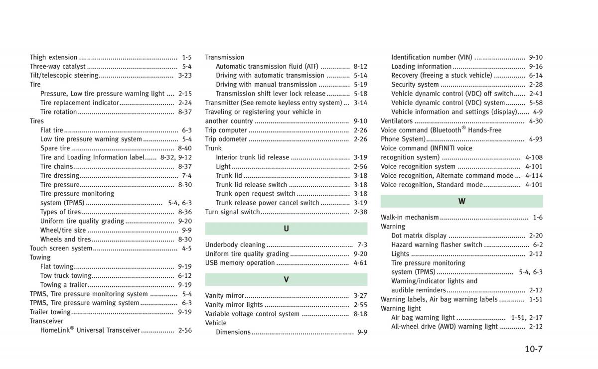 Infiniti Q60 Coupe owners manual / page 454