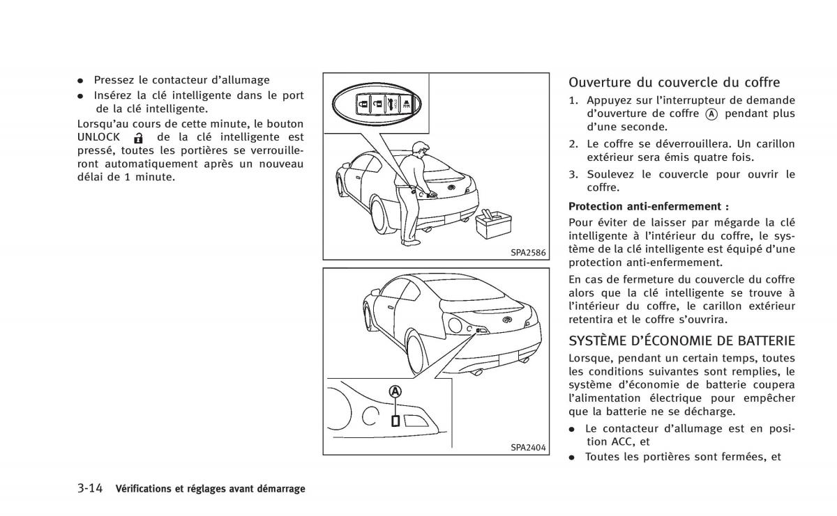 Infiniti Q60 Coupe manuel du proprietaire / page 167