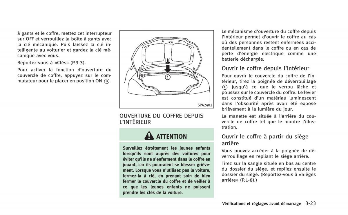 Infiniti Q60 Coupe manuel du proprietaire / page 176