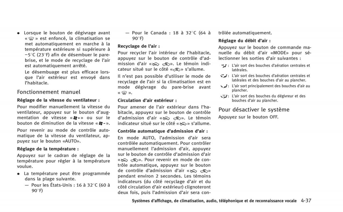 Infiniti Q60 Coupe manuel du proprietaire / page 226