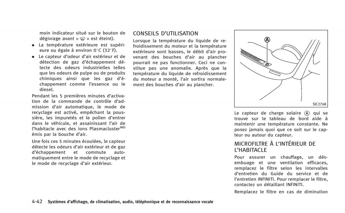 Infiniti Q60 Coupe manuel du proprietaire / page 231
