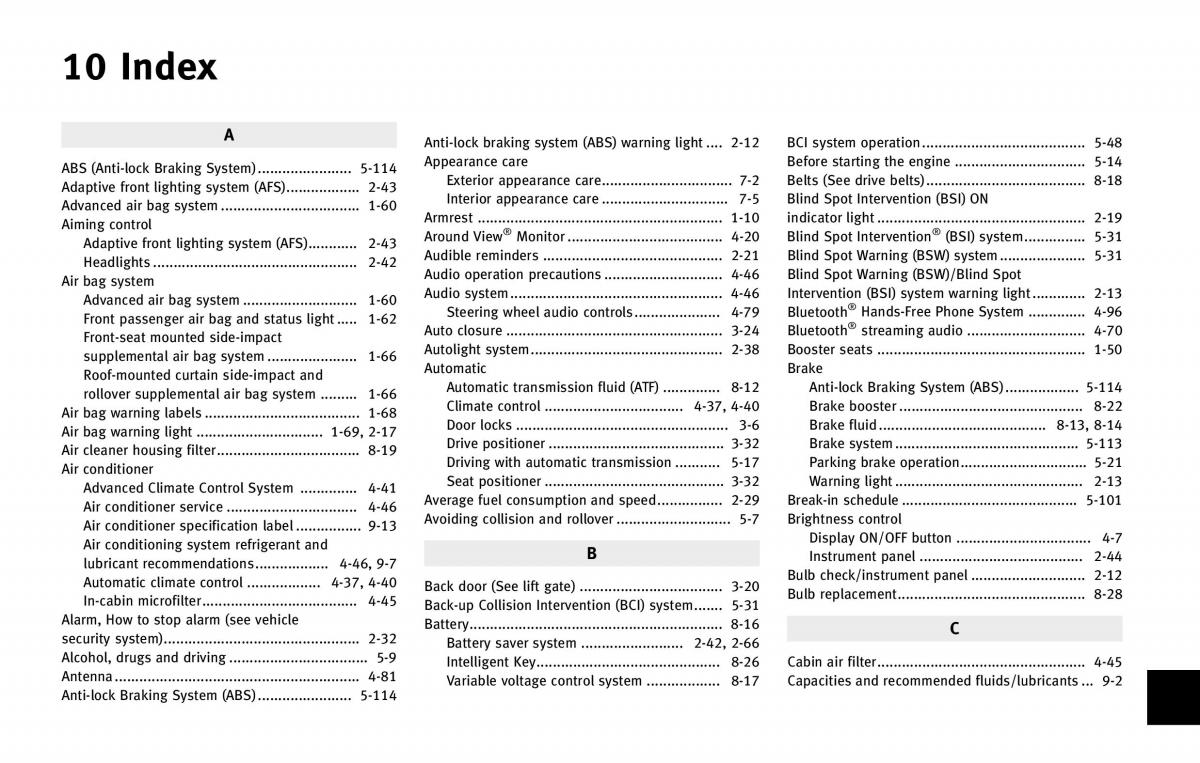 Infiniti QX80 owners manual / page 564