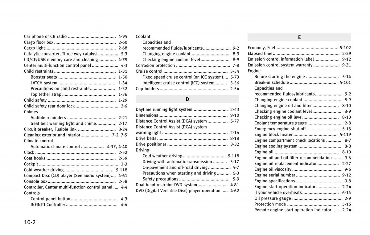 Infiniti QX80 owners manual / page 565