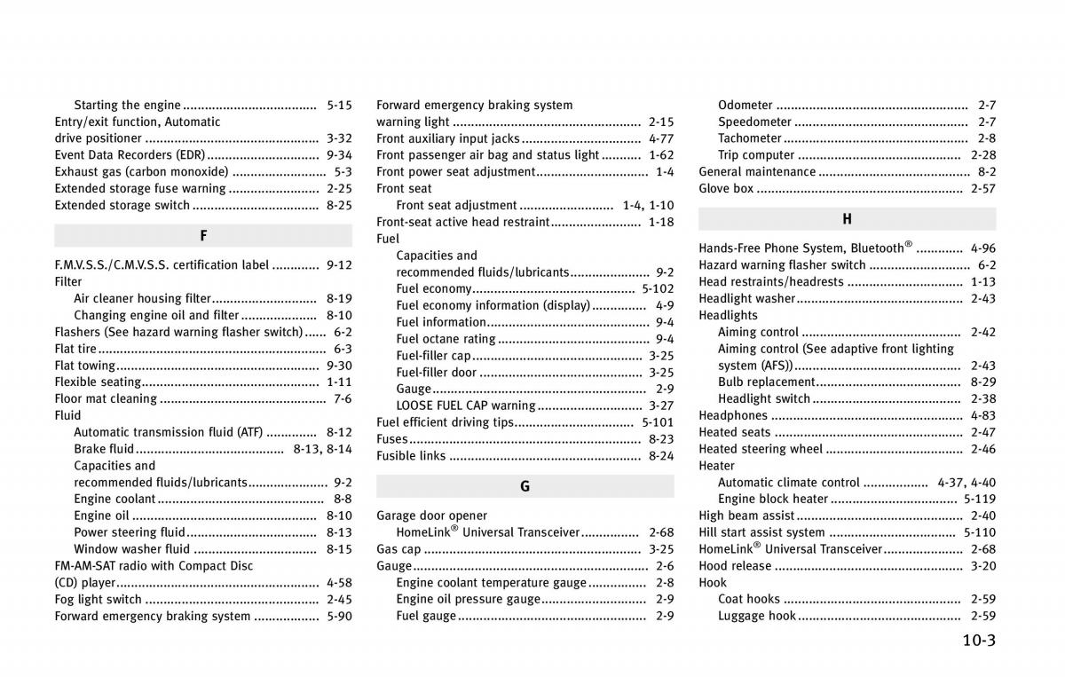 Infiniti QX80 owners manual / page 566