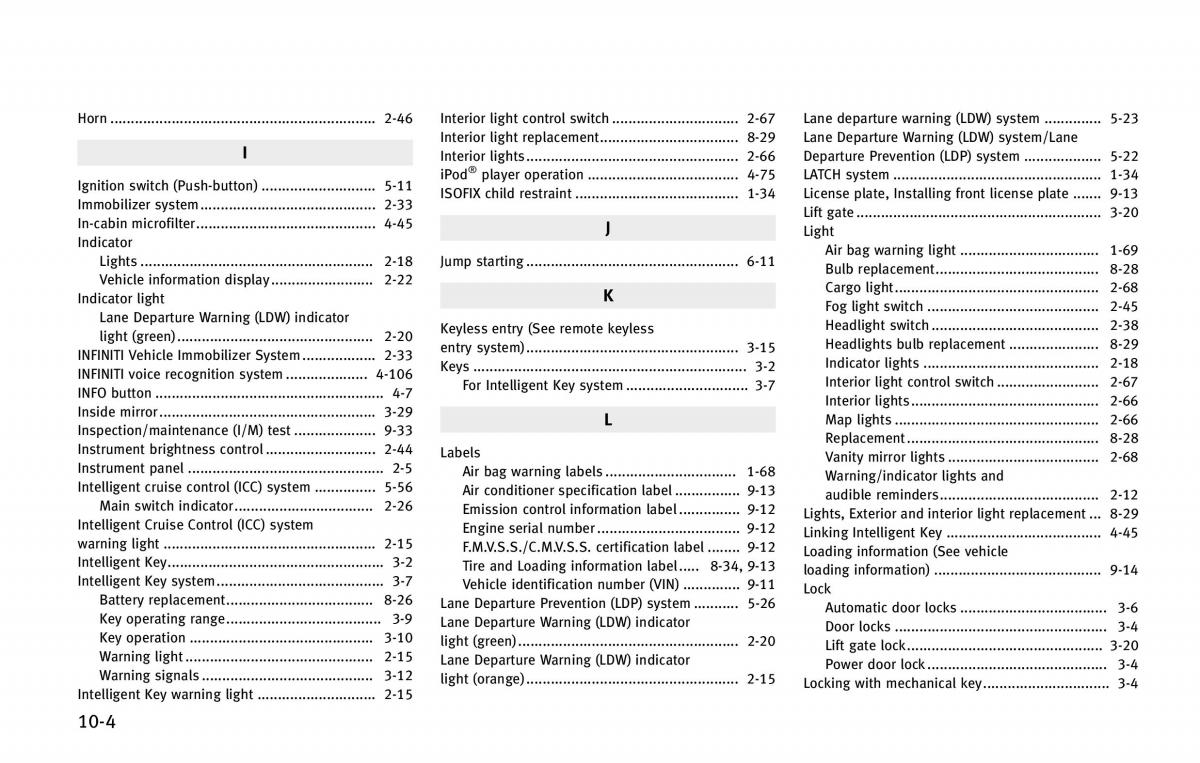 Infiniti QX80 owners manual / page 567