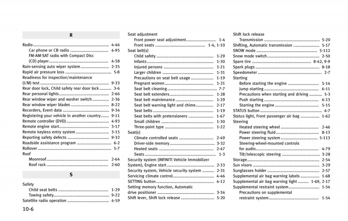 Infiniti QX80 owners manual / page 569