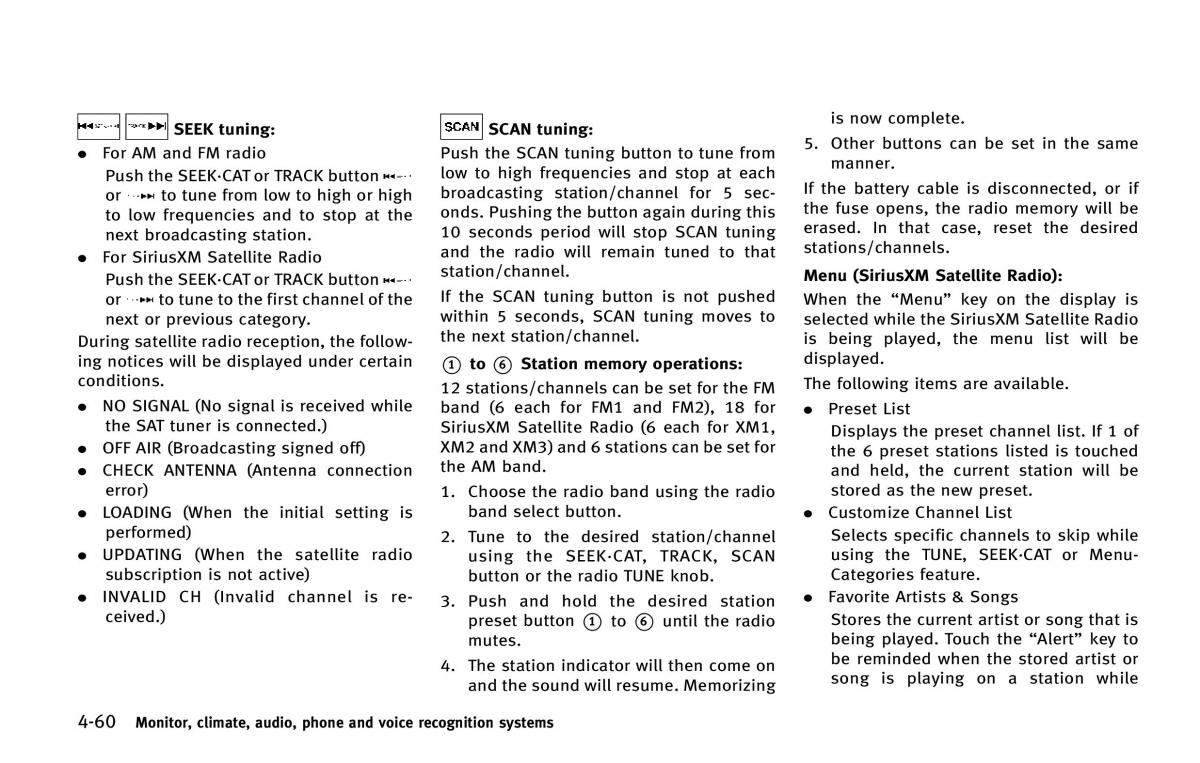 Infiniti QX80 owners manual / page 261