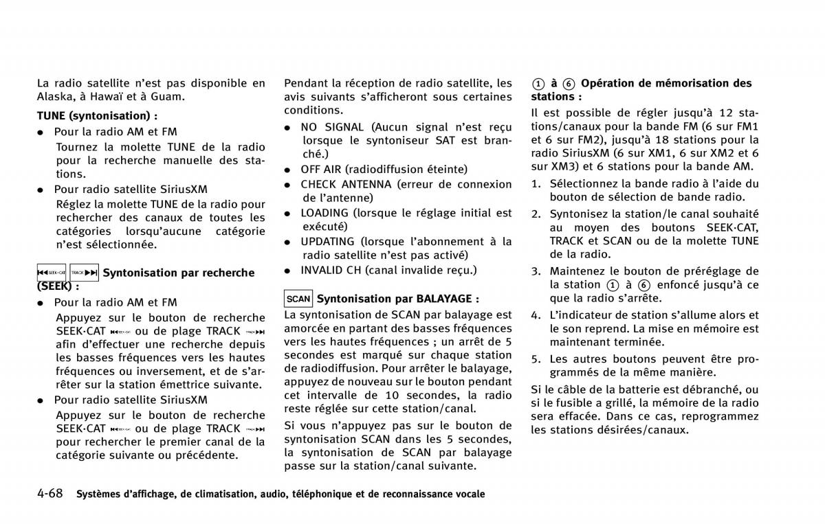 Infiniti QX80 manuel du proprietaire / page 291