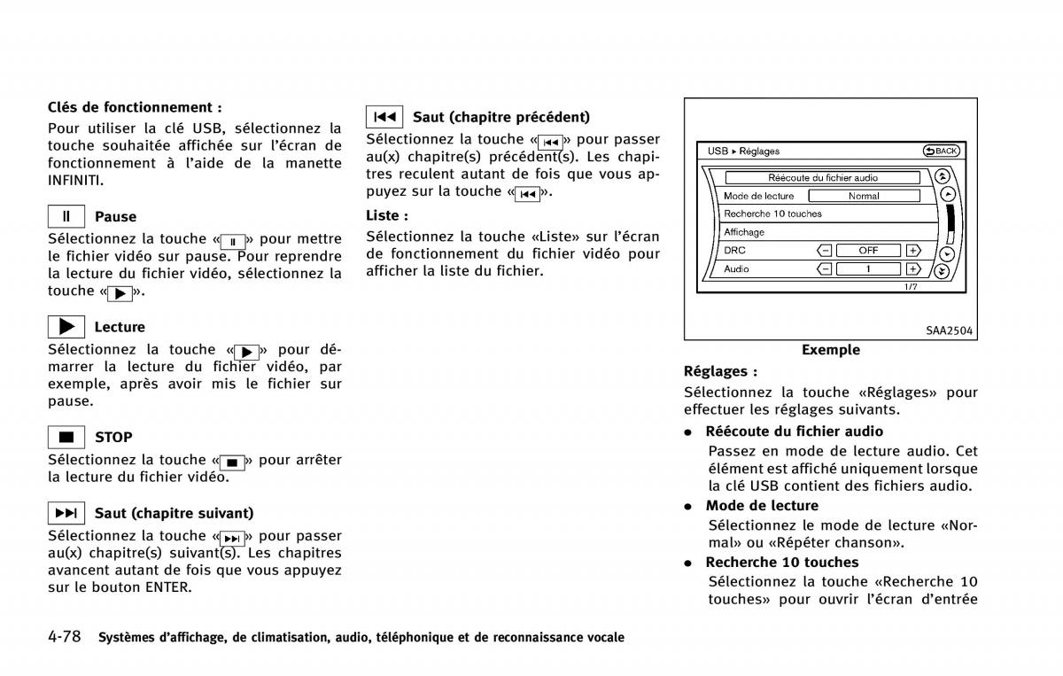 Infiniti QX80 manuel du proprietaire / page 301
