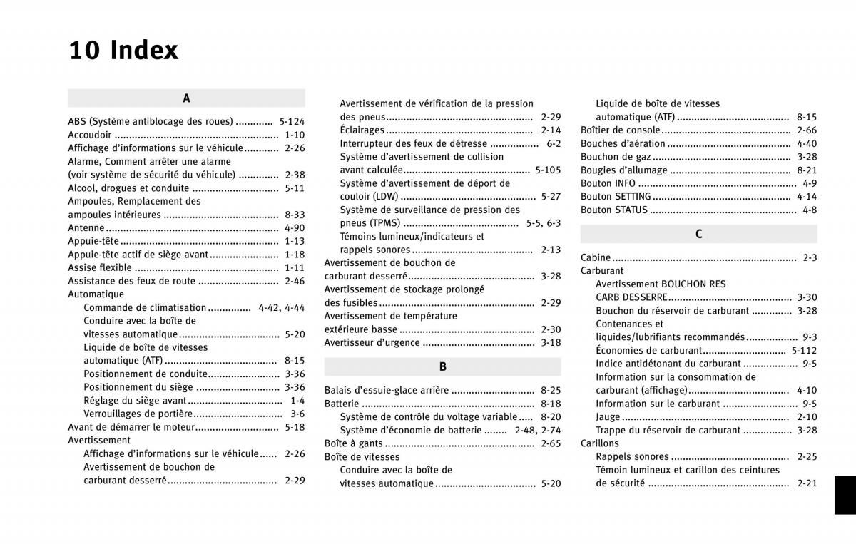 Infiniti QX80 manuel du proprietaire / page 628