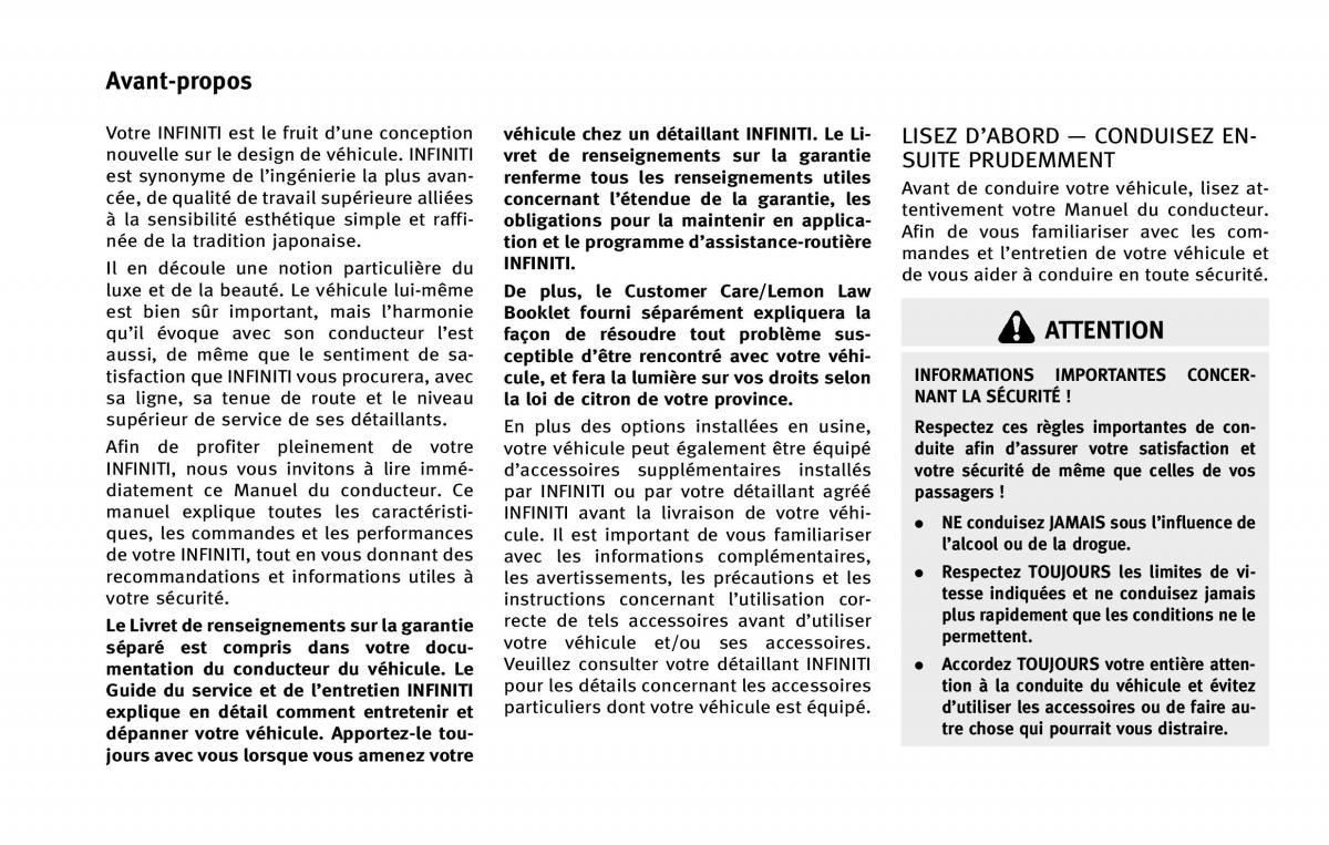 manual  Infiniti QX80 manuel du proprietaire / page 2