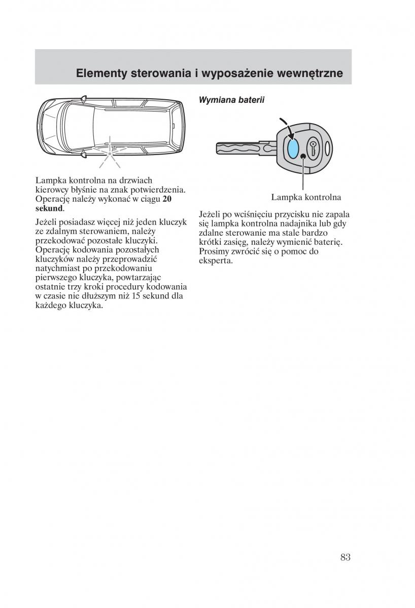 Ford Galaxy II 2 instrukcja obslugi / page 85