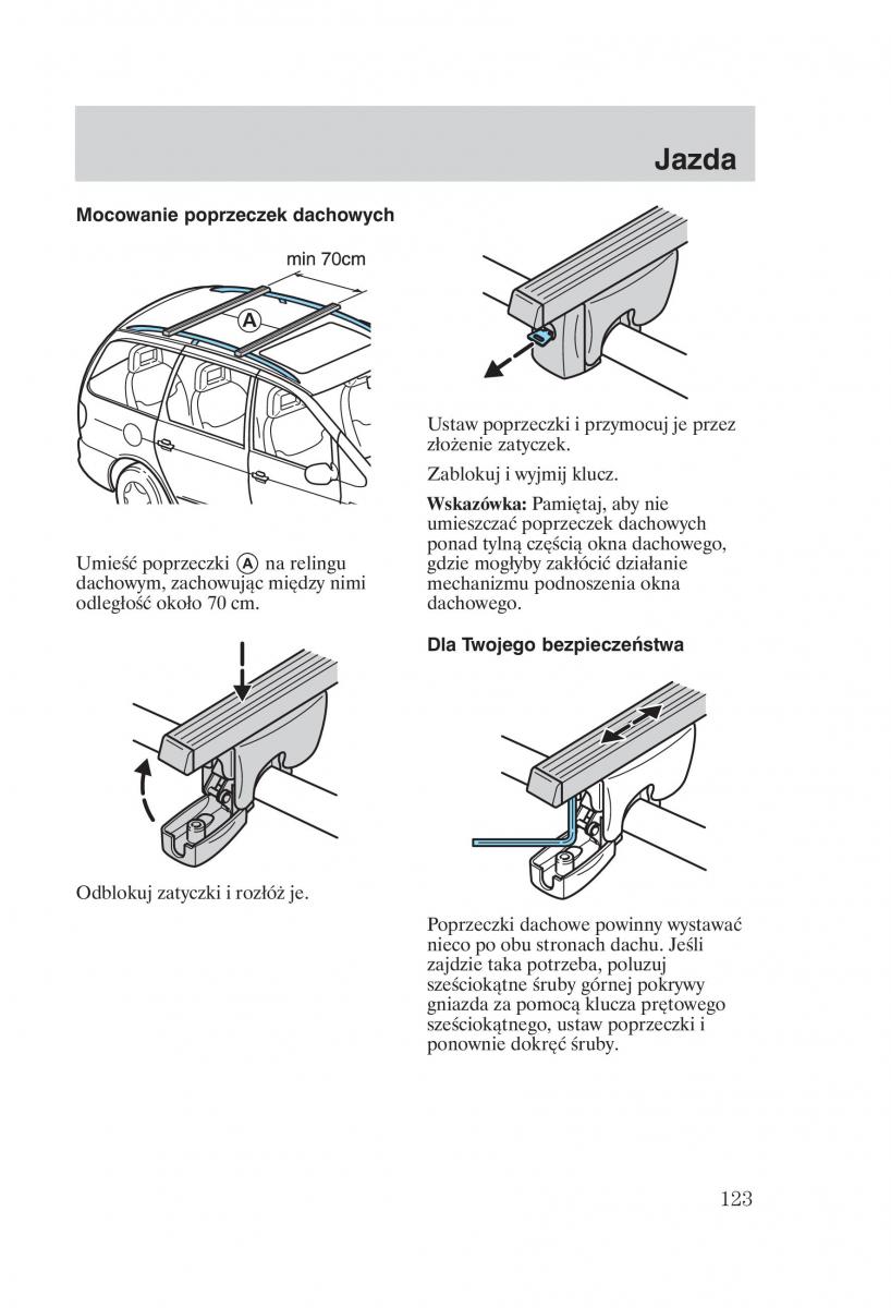 Ford Galaxy II 2 instrukcja obslugi / page 125