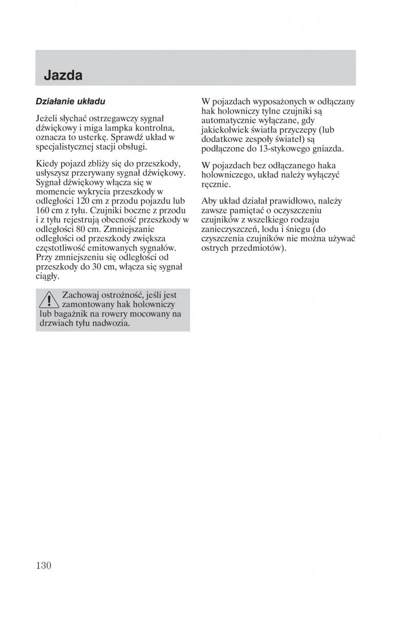 Ford Galaxy II 2 instrukcja obslugi / page 132