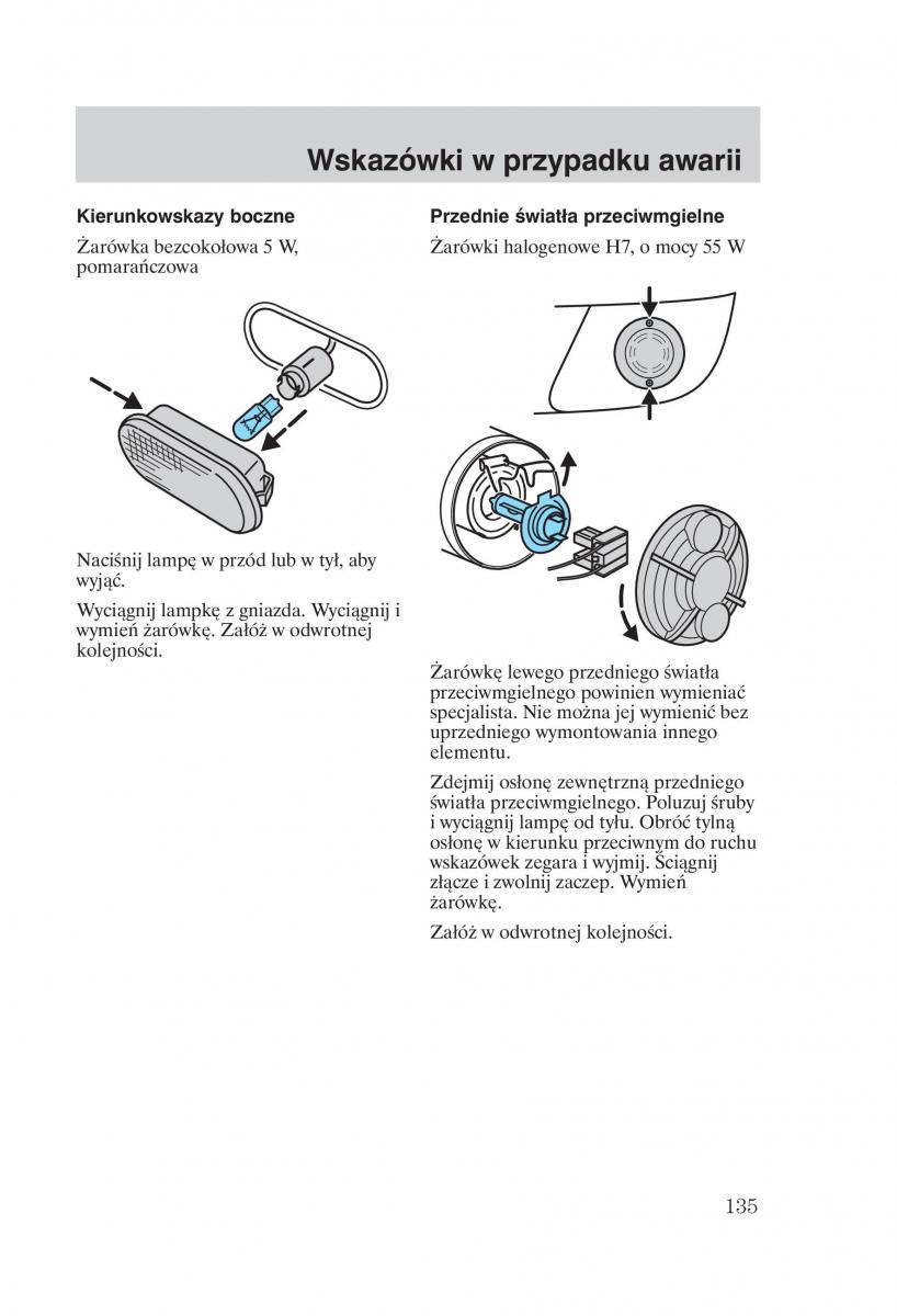Ford Galaxy II 2 instrukcja obslugi / page 137