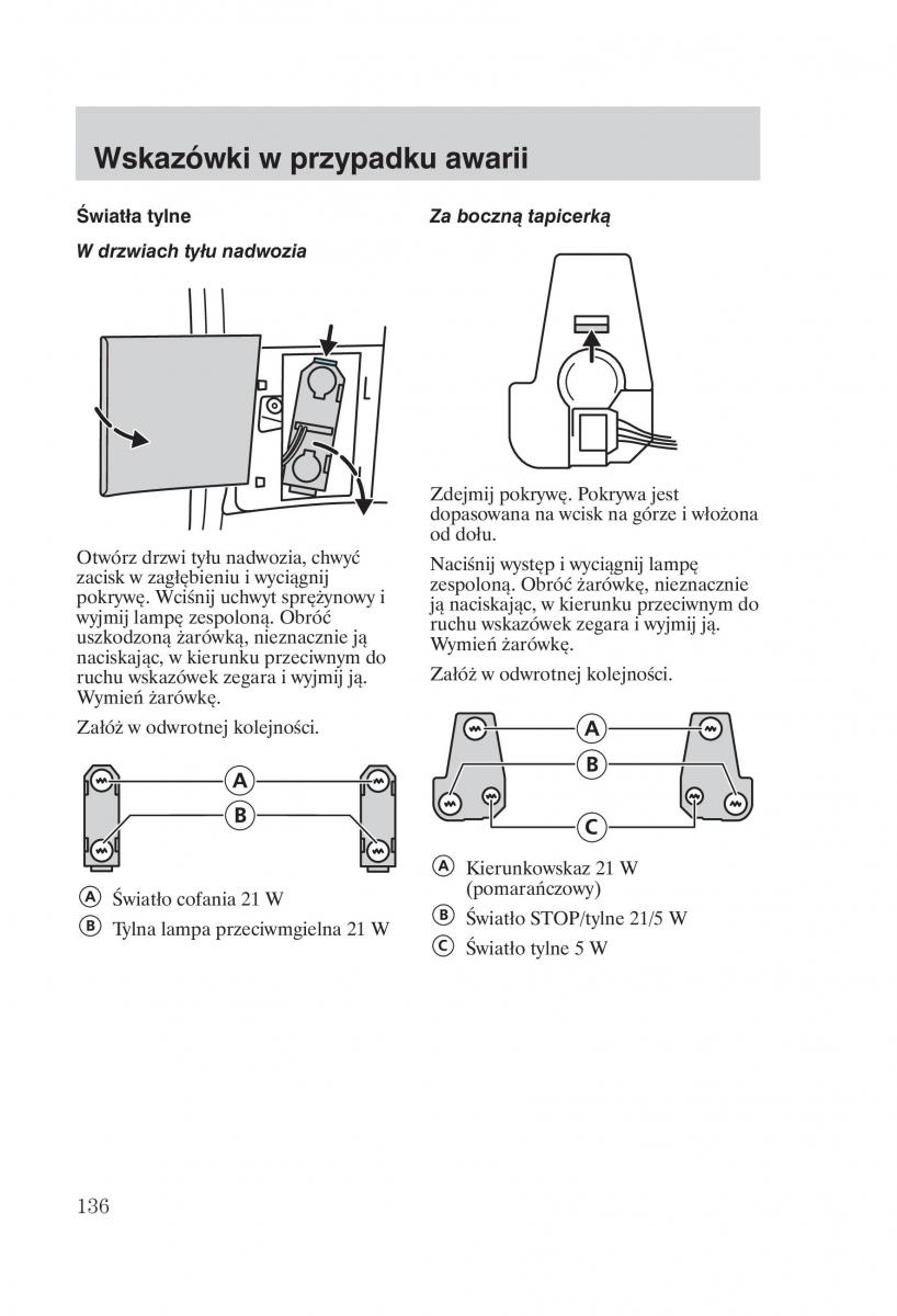 Ford Galaxy II 2 instrukcja obslugi / page 138