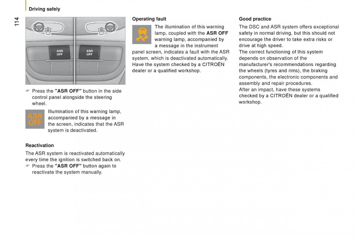 Citroen Nemo owners manual / page 116