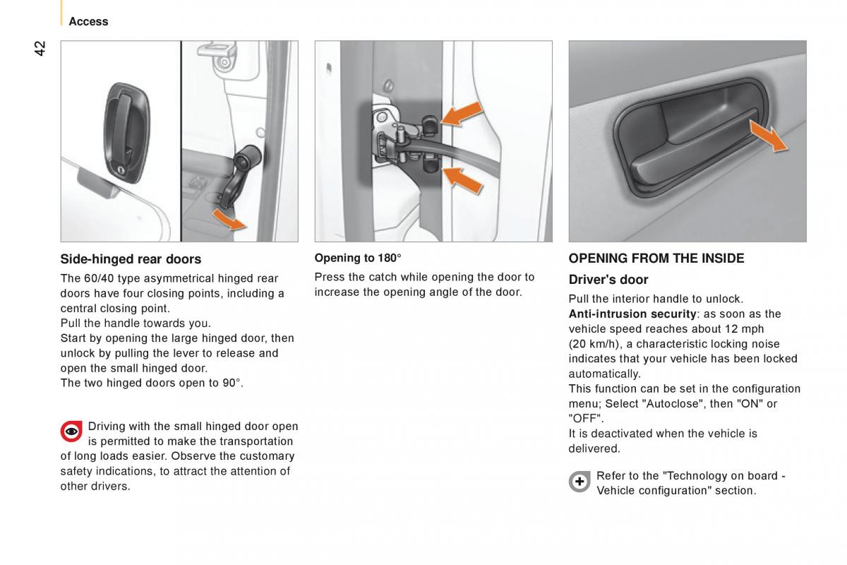 Citroen Nemo owners manual / page 44