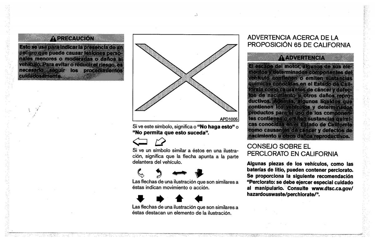 Nissan Pathfinder III 3 manual del propietario / page 3