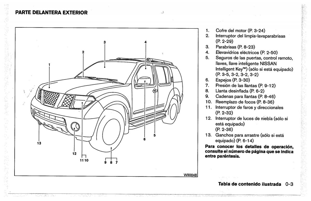 Nissan Pathfinder III 3 manual del propietario / page 11