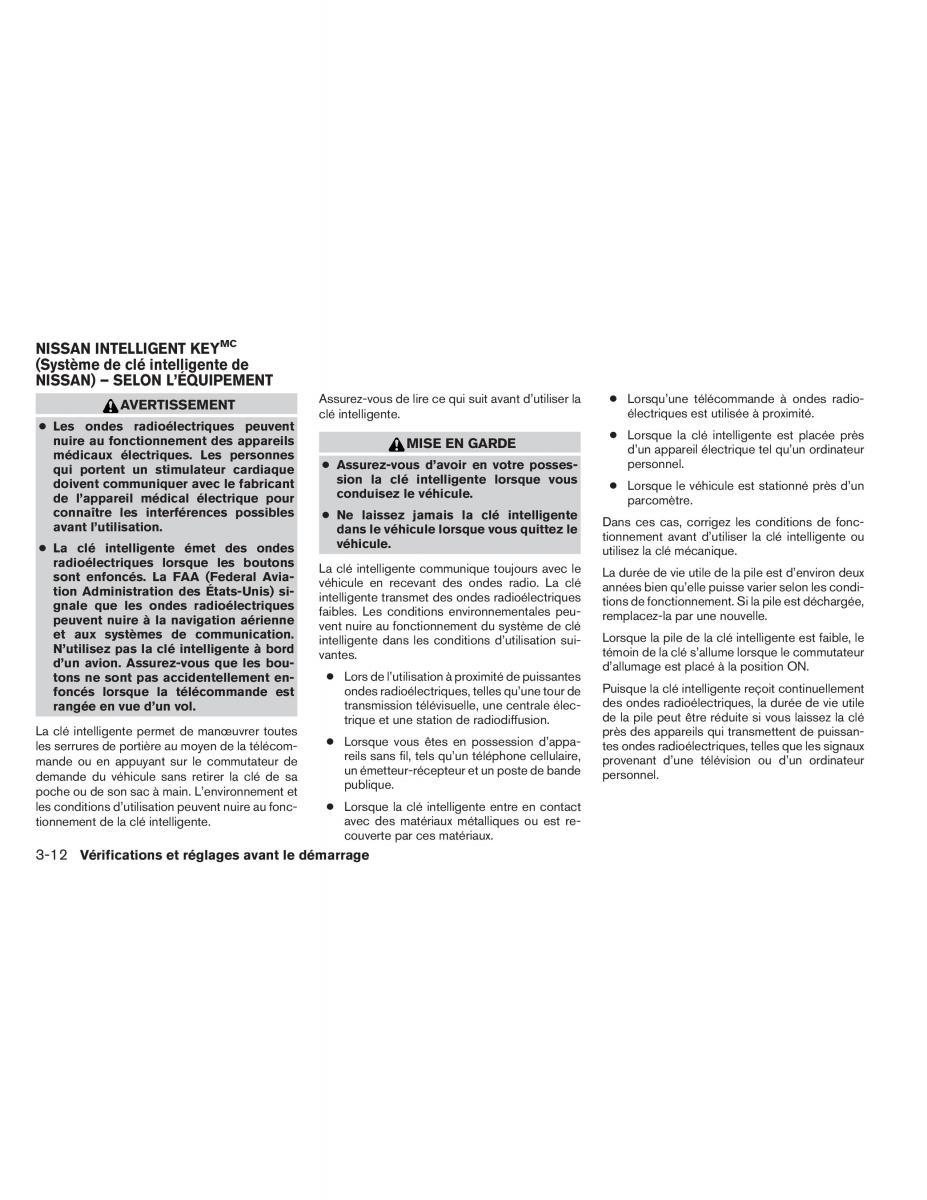 Nissan Pathfinder III 3 manuel du proprietaire / page 167