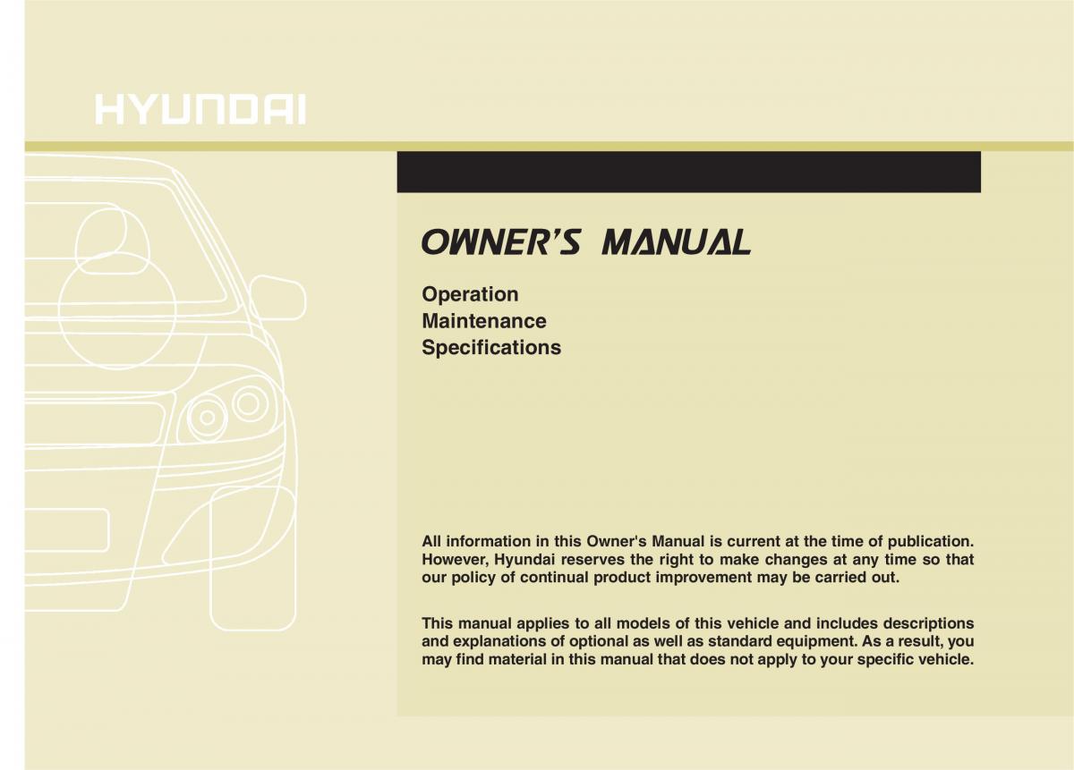 Hyundai Accent RB i25 Solaris Verna Grand Avega owners manual / page 1