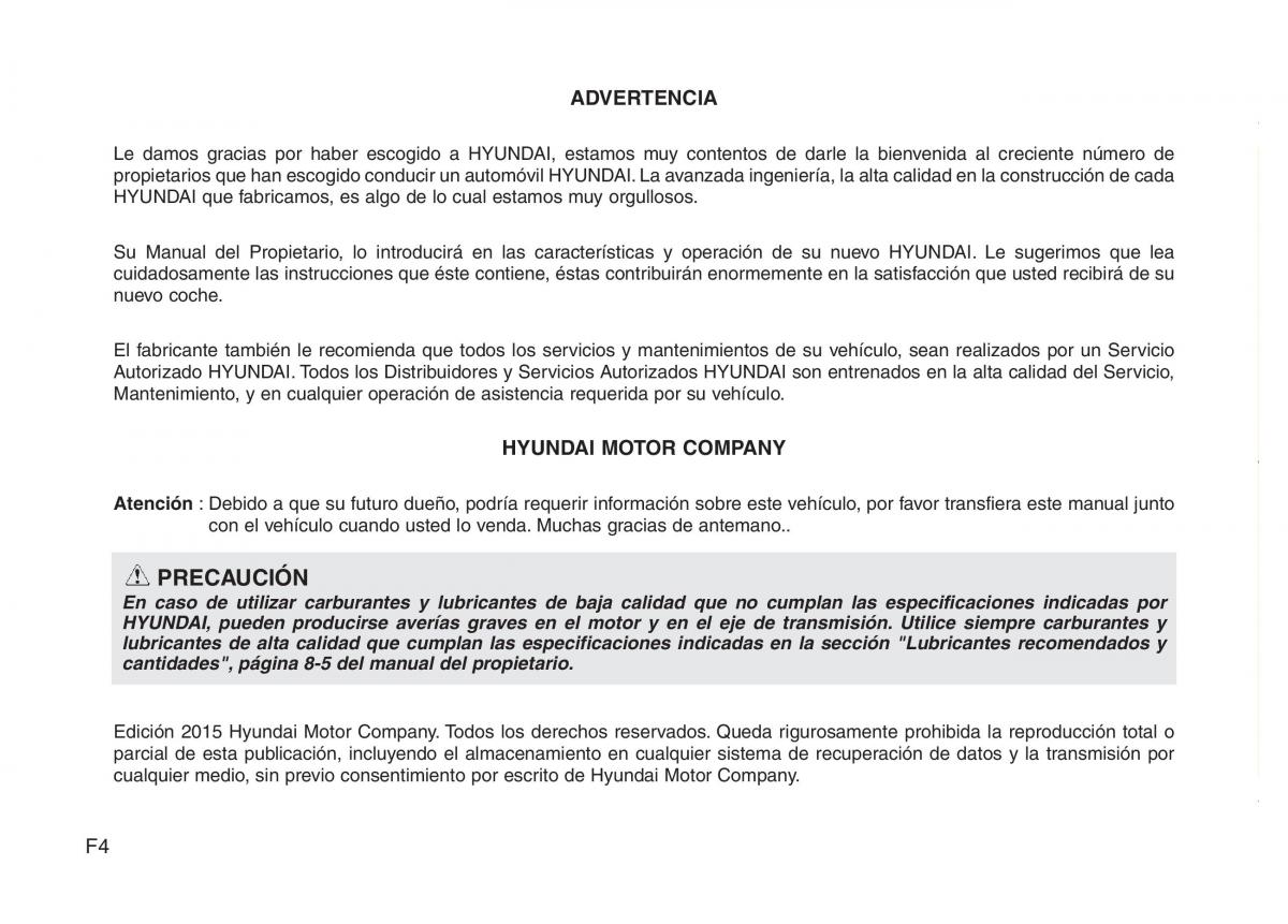 Hyundai Accent RB i25 Solaris Verna Grand Avega manual del propietario / page 4