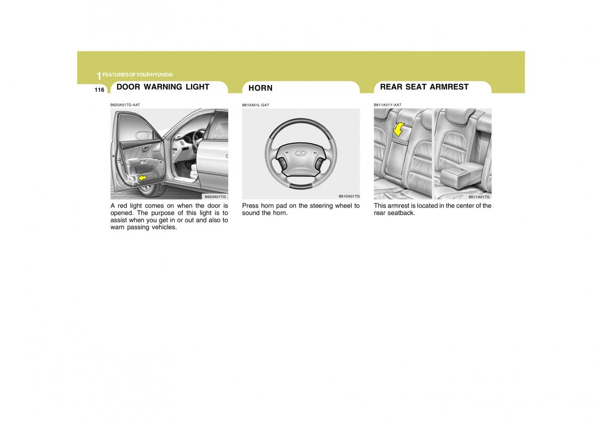 Hyundai Grandeur Azera TG IV 4 owners manual / page 129