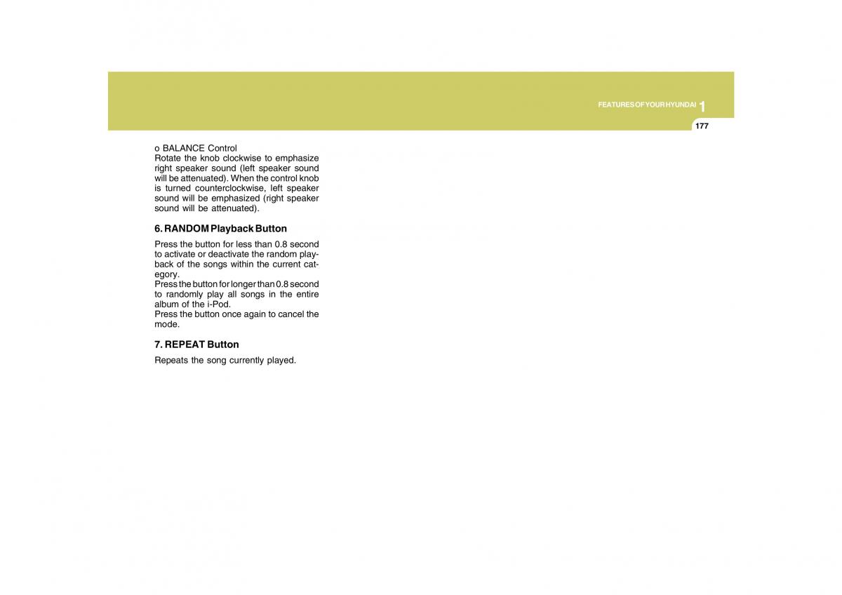 Hyundai Grandeur Azera TG IV 4 owners manual / page 190