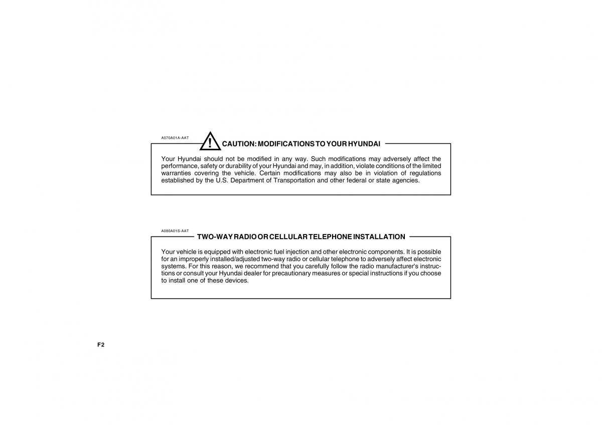 Hyundai Grandeur Azera TG IV 4 owners manual / page 2