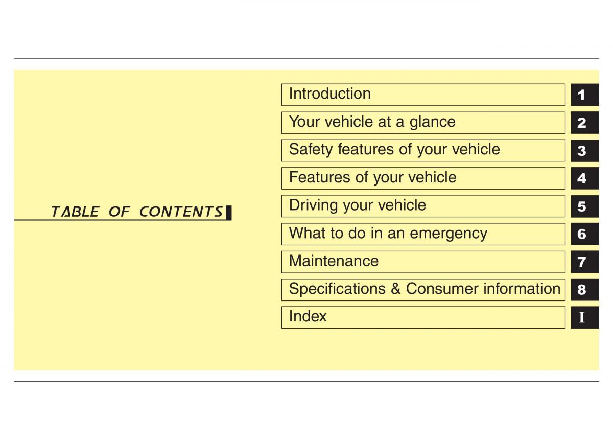 Hyundai Grandeur Azera HG V 5 owners manual / page 5